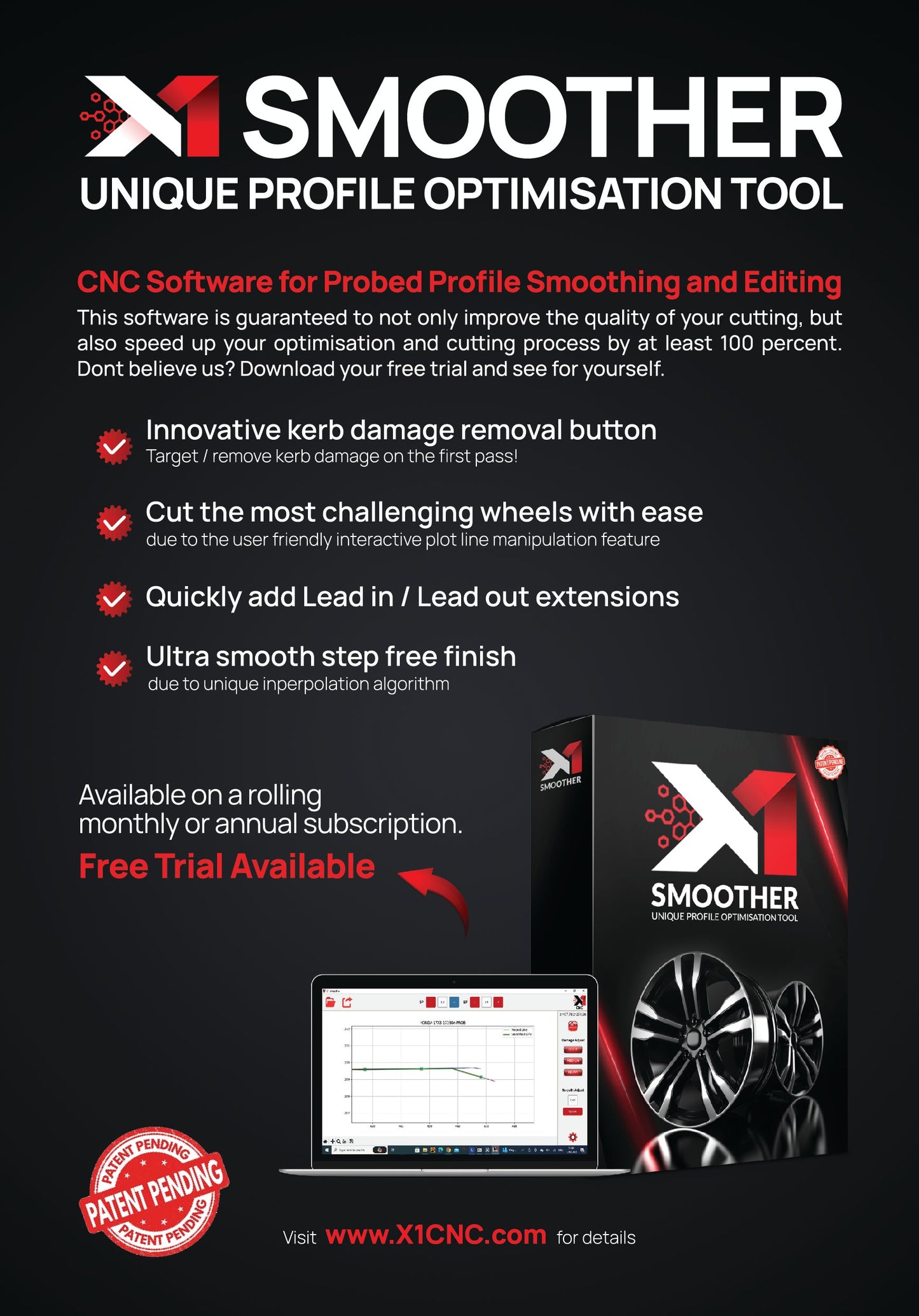 X1 Smoother  - Unique Profile Optimization Tool - Rolling Monthly License